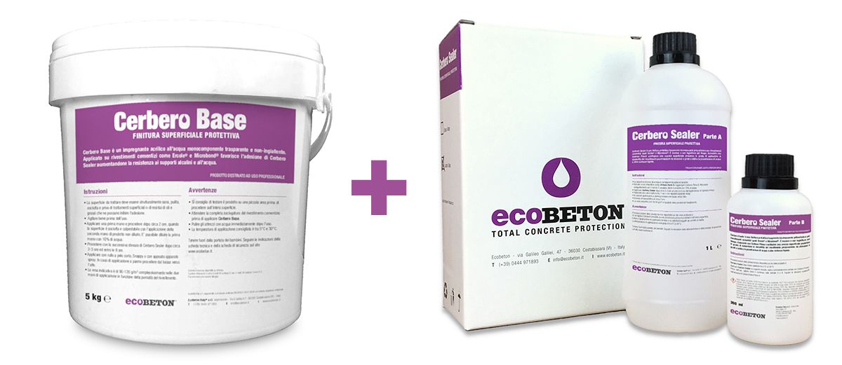 The Cerbero system for protecting microcement