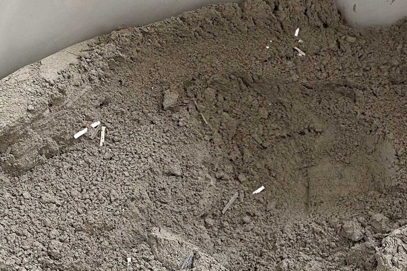 Crono powder with 1 cm ferro-chrome fibres